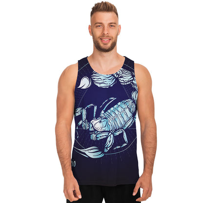 Astrological Scorpio Sign Print Men's Tank Top