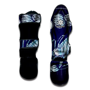 Astrological Scorpio Sign Print Muay Thai Shin Guard