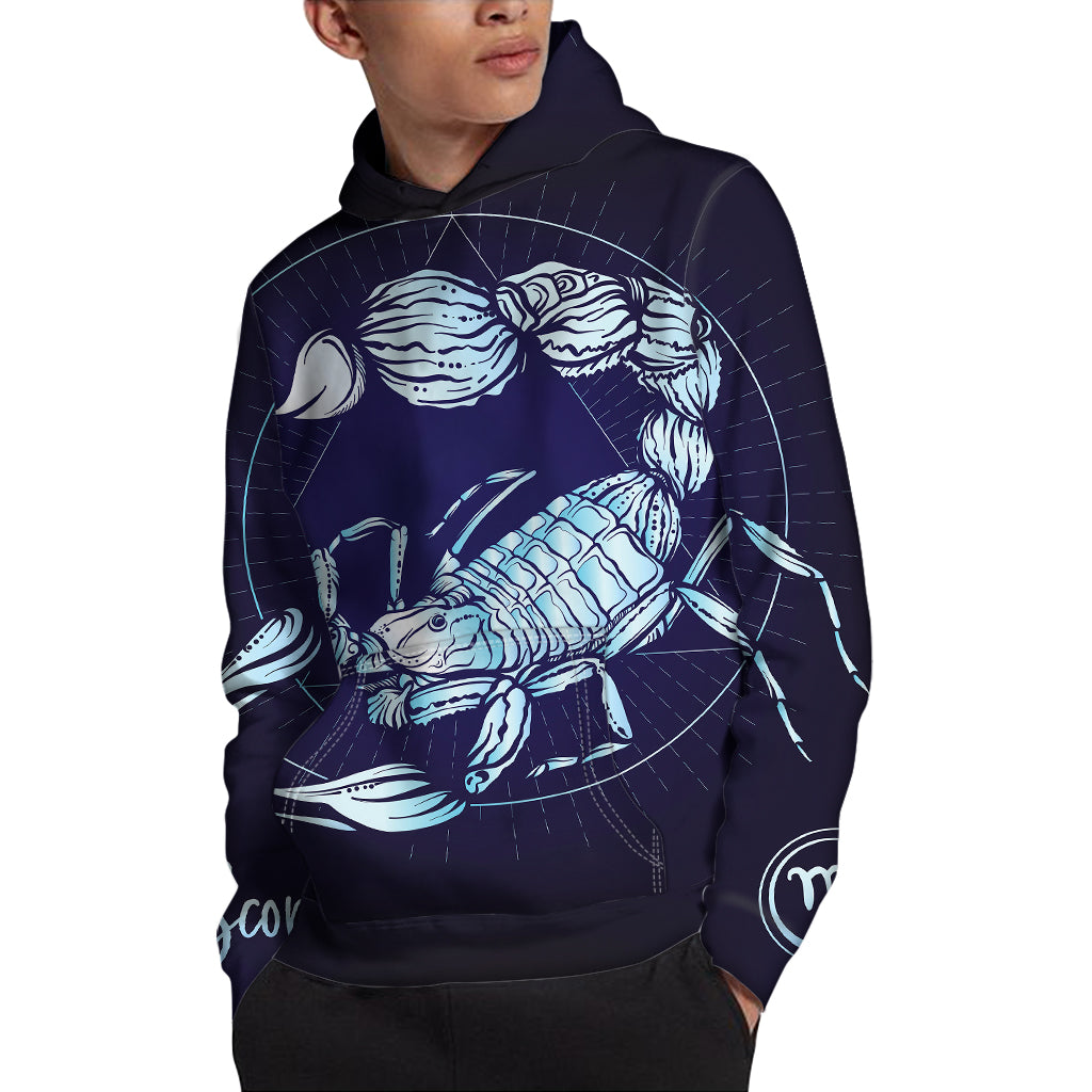 Astrological Scorpio Sign Print Pullover Hoodie