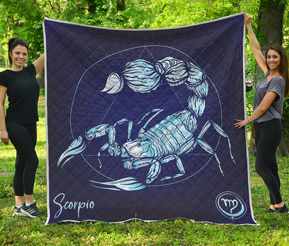 Astrological Scorpio Sign Print Quilt