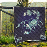 Astrological Scorpio Sign Print Quilt