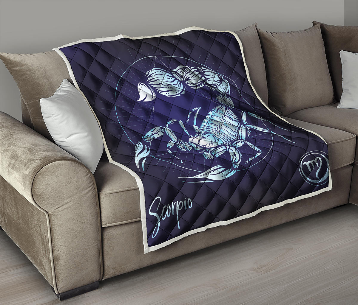 Astrological Scorpio Sign Print Quilt
