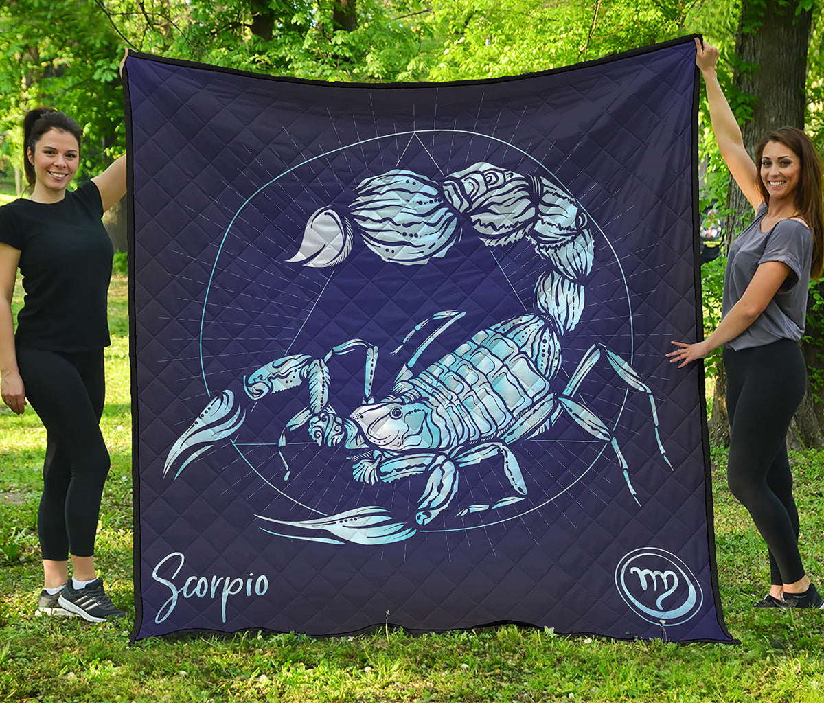 Astrological Scorpio Sign Print Quilt