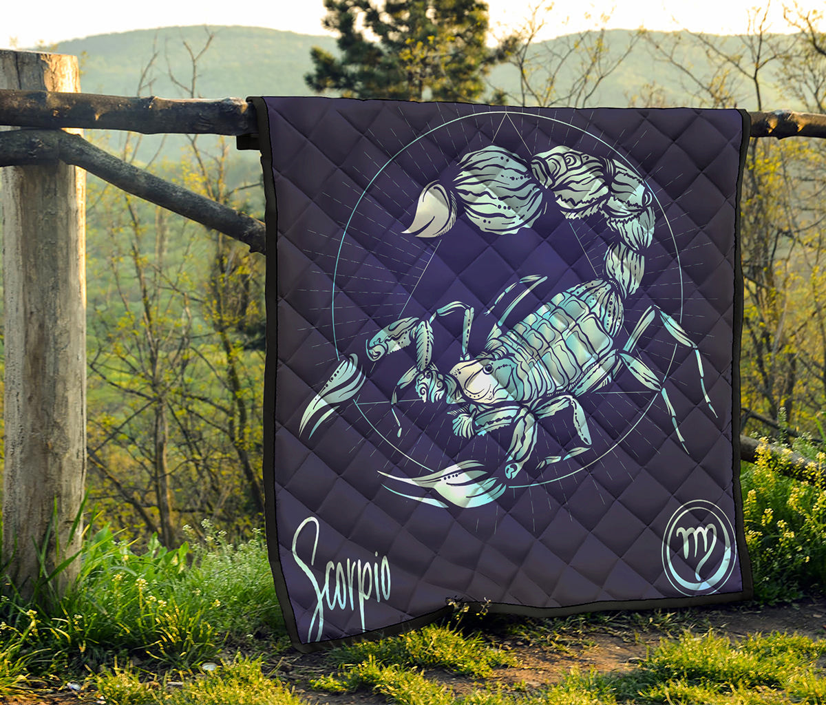 Astrological Scorpio Sign Print Quilt