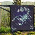 Astrological Scorpio Sign Print Quilt