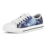 Astrological Scorpio Sign Print White Low Top Shoes