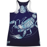 Astrological Scorpio Sign Print Women's Racerback Tank Top