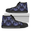 Astrology Capricorn Sign Print Black High Top Shoes