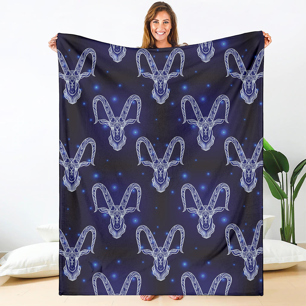Astrology Capricorn Sign Print Blanket