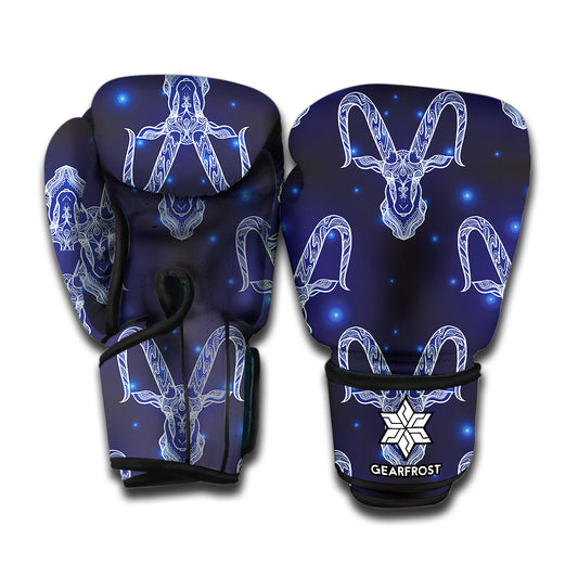 Astrology Capricorn Sign Print Boxing Gloves