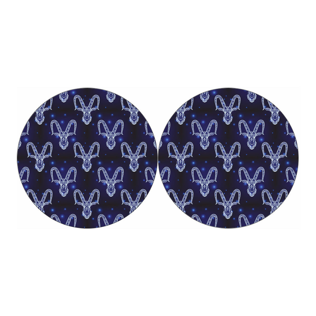 Astrology Capricorn Sign Print Car Coasters