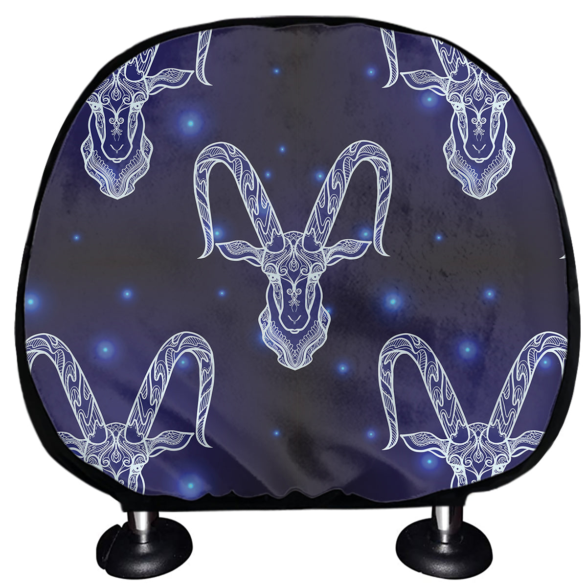 Astrology Capricorn Sign Print Car Headrest Covers