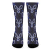 Astrology Capricorn Sign Print Crew Socks