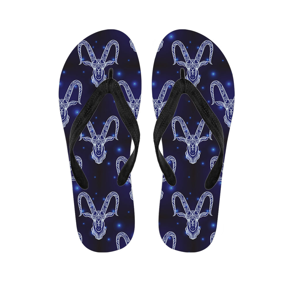 Astrology Capricorn Sign Print Flip Flops