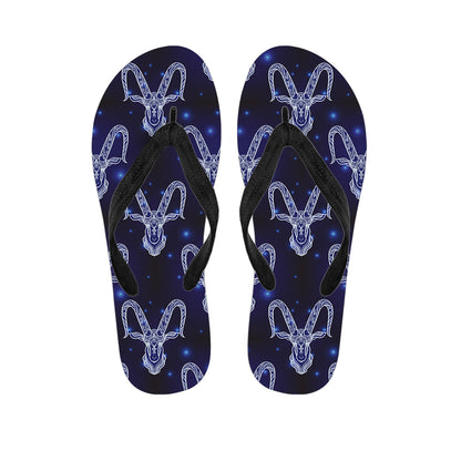 Astrology Capricorn Sign Print Flip Flops