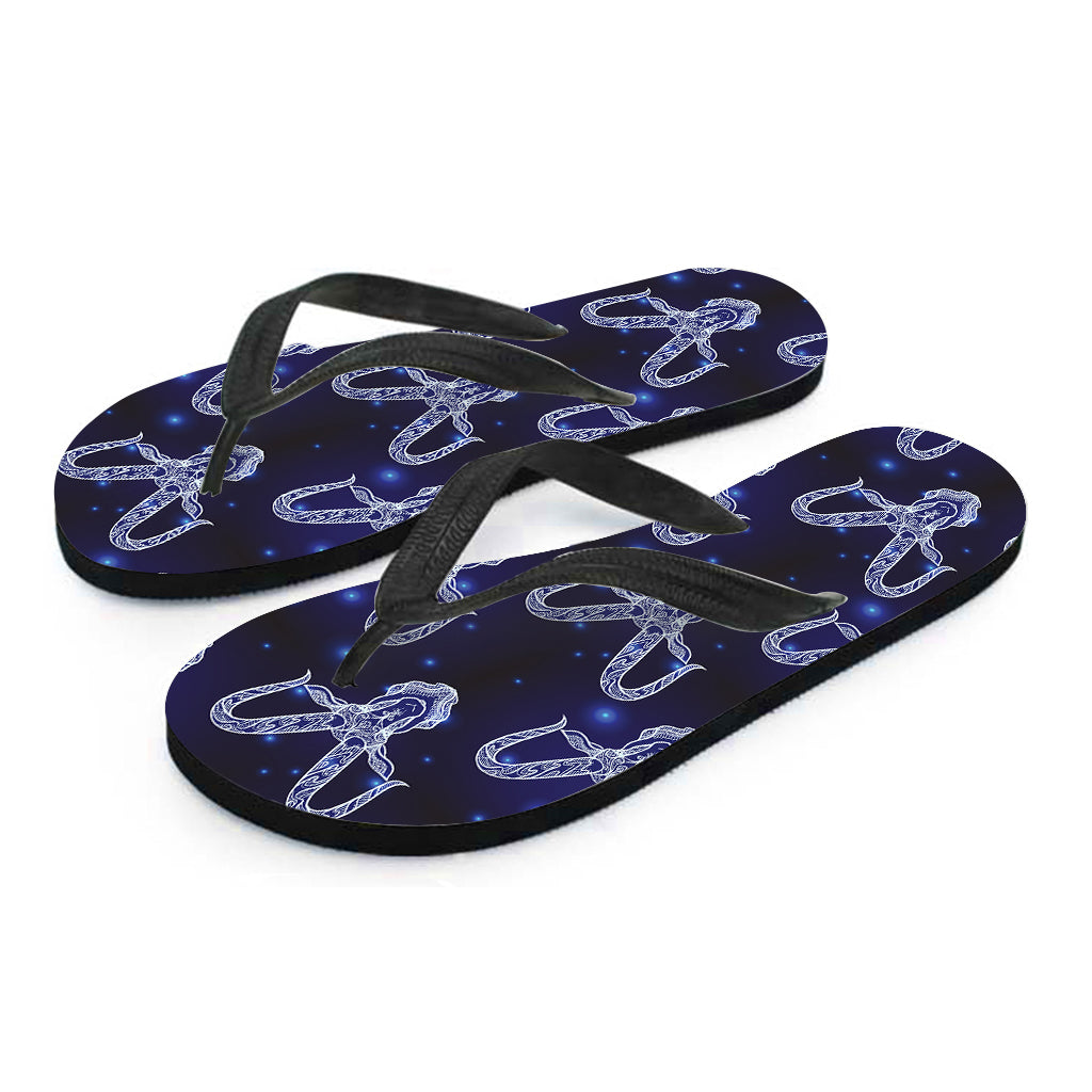 Astrology Capricorn Sign Print Flip Flops