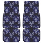 Astrology Capricorn Sign Print Front and Back Car Floor Mats