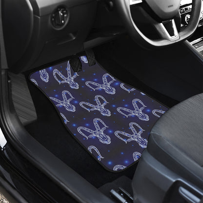 Astrology Capricorn Sign Print Front and Back Car Floor Mats