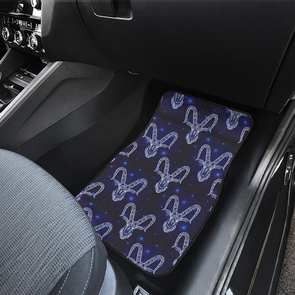 Astrology Capricorn Sign Print Front Car Floor Mats
