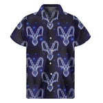 Astrology Capricorn Sign Print Men's Short Sleeve Shirt