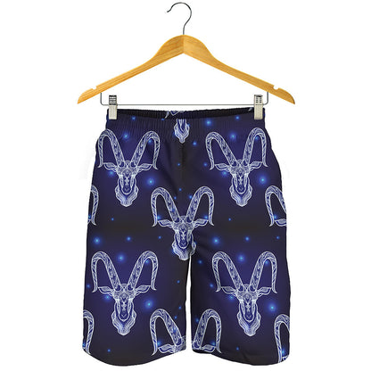 Astrology Capricorn Sign Print Men's Shorts