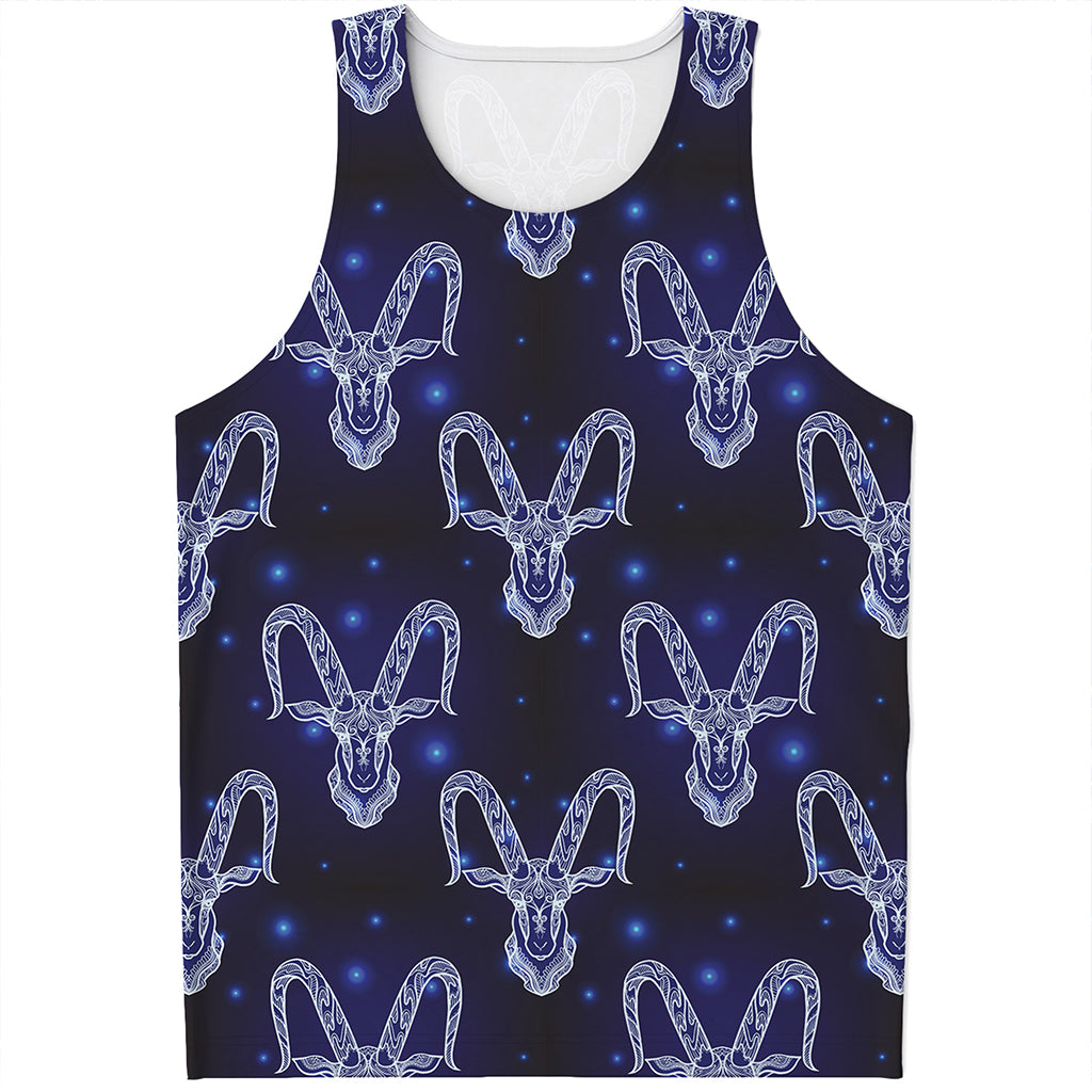 Astrology Capricorn Sign Print Men's Tank Top