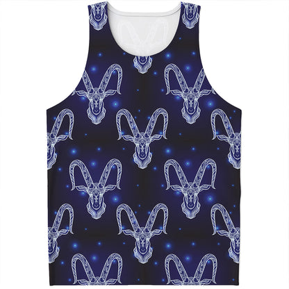 Astrology Capricorn Sign Print Men's Tank Top