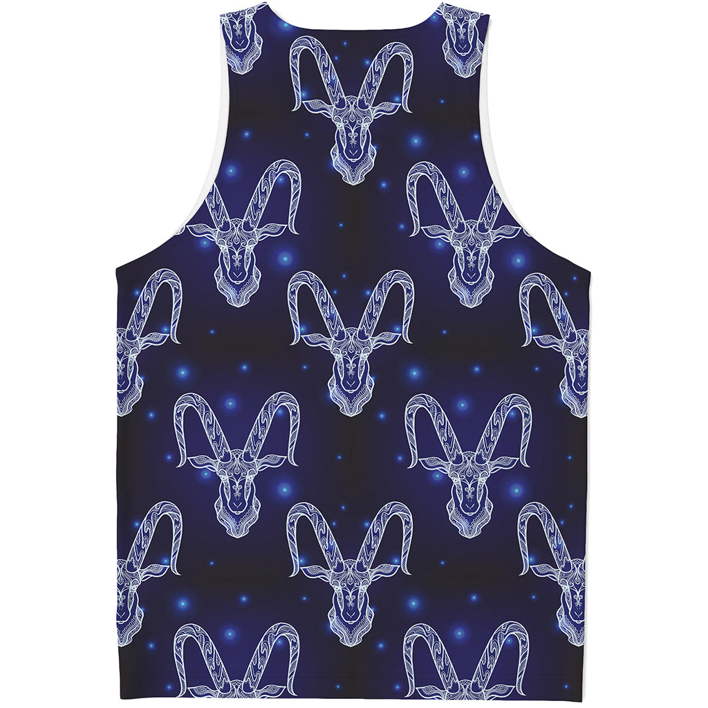 Astrology Capricorn Sign Print Men's Tank Top