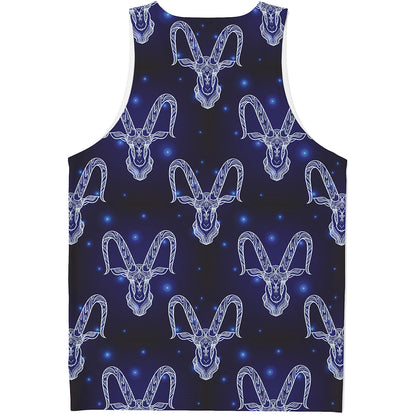Astrology Capricorn Sign Print Men's Tank Top