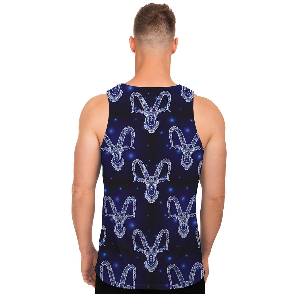 Astrology Capricorn Sign Print Men's Tank Top