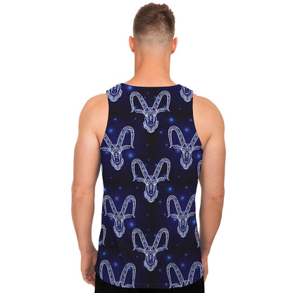 Astrology Capricorn Sign Print Men's Tank Top