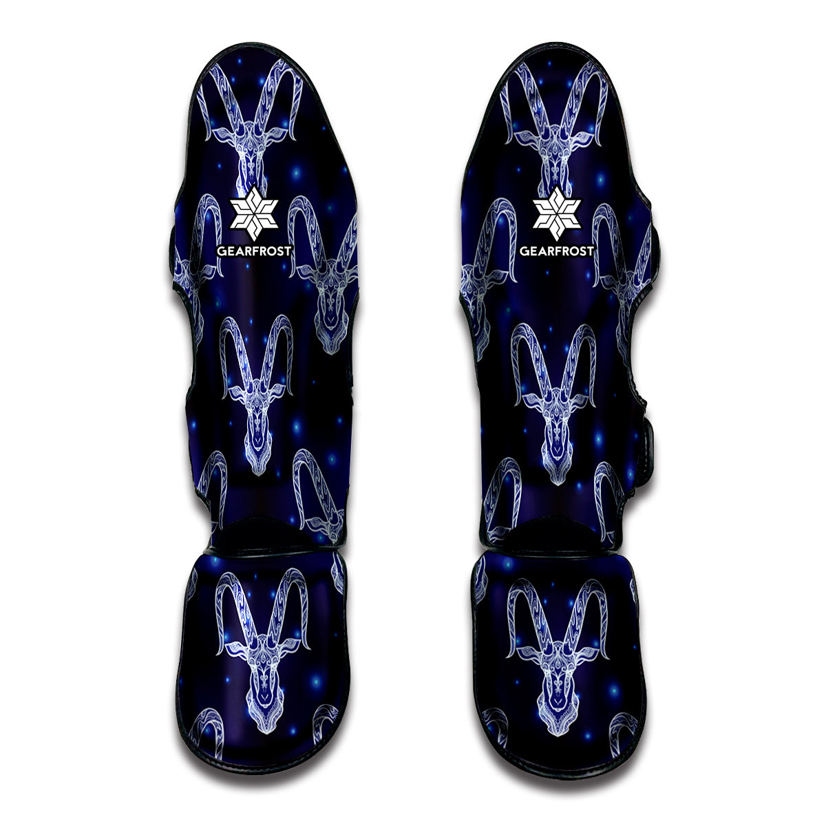 Astrology Capricorn Sign Print Muay Thai Shin Guard
