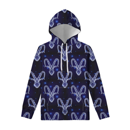 Astrology Capricorn Sign Print Pullover Hoodie