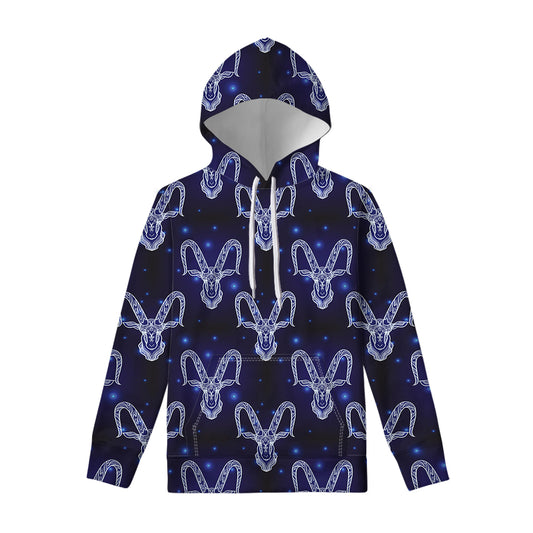 Astrology Capricorn Sign Print Pullover Hoodie
