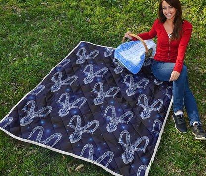 Astrology Capricorn Sign Print Quilt