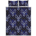 Astrology Capricorn Sign Print Quilt Bed Set