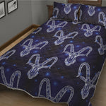 Astrology Capricorn Sign Print Quilt Bed Set