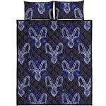 Astrology Capricorn Sign Print Quilt Bed Set