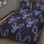 Astrology Capricorn Sign Print Quilt Bed Set