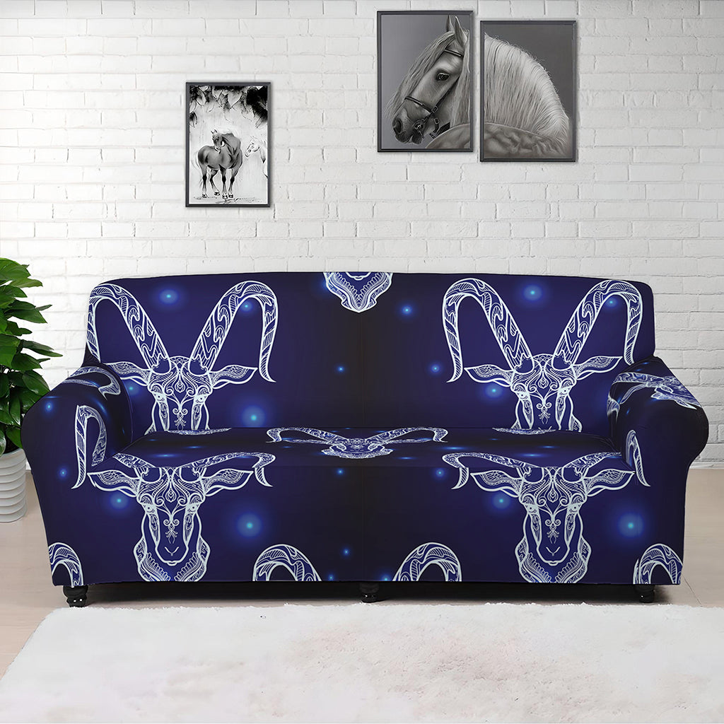 Astrology Capricorn Sign Print Sofa Cover