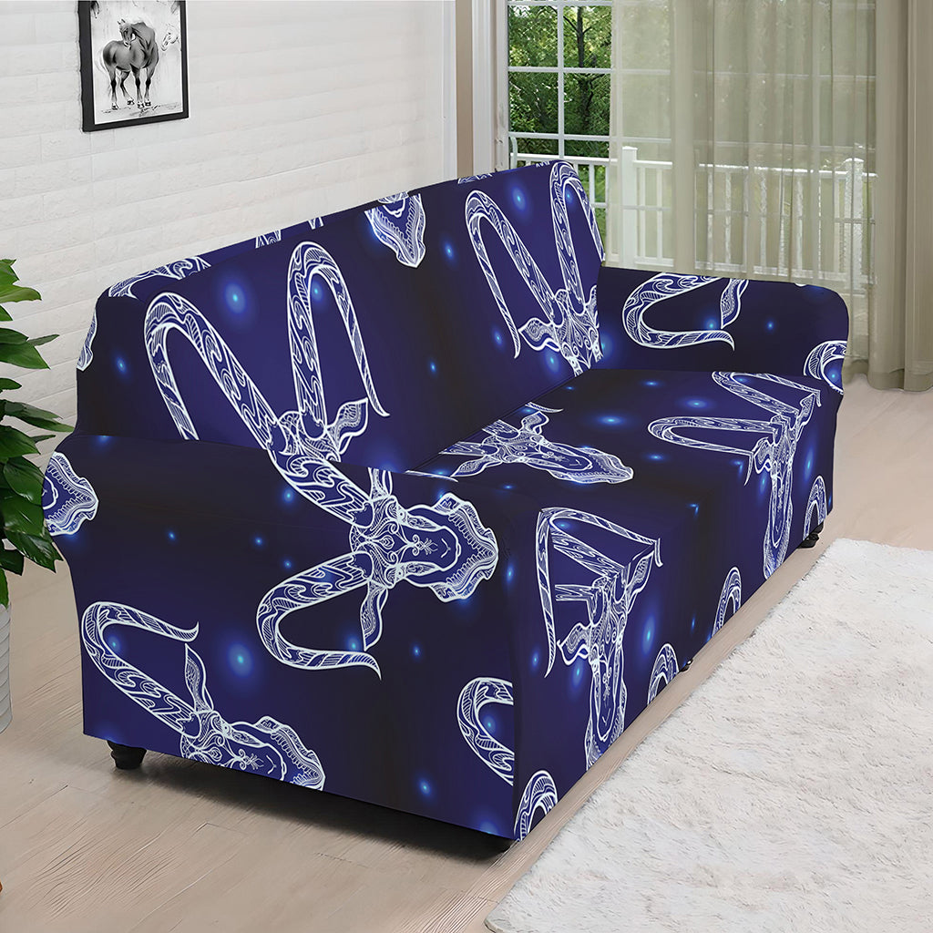 Astrology Capricorn Sign Print Sofa Cover
