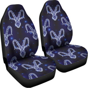 Astrology Capricorn Sign Print Universal Fit Car Seat Covers