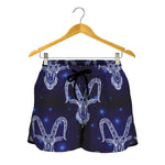Astrology Capricorn Sign Print Women's Shorts