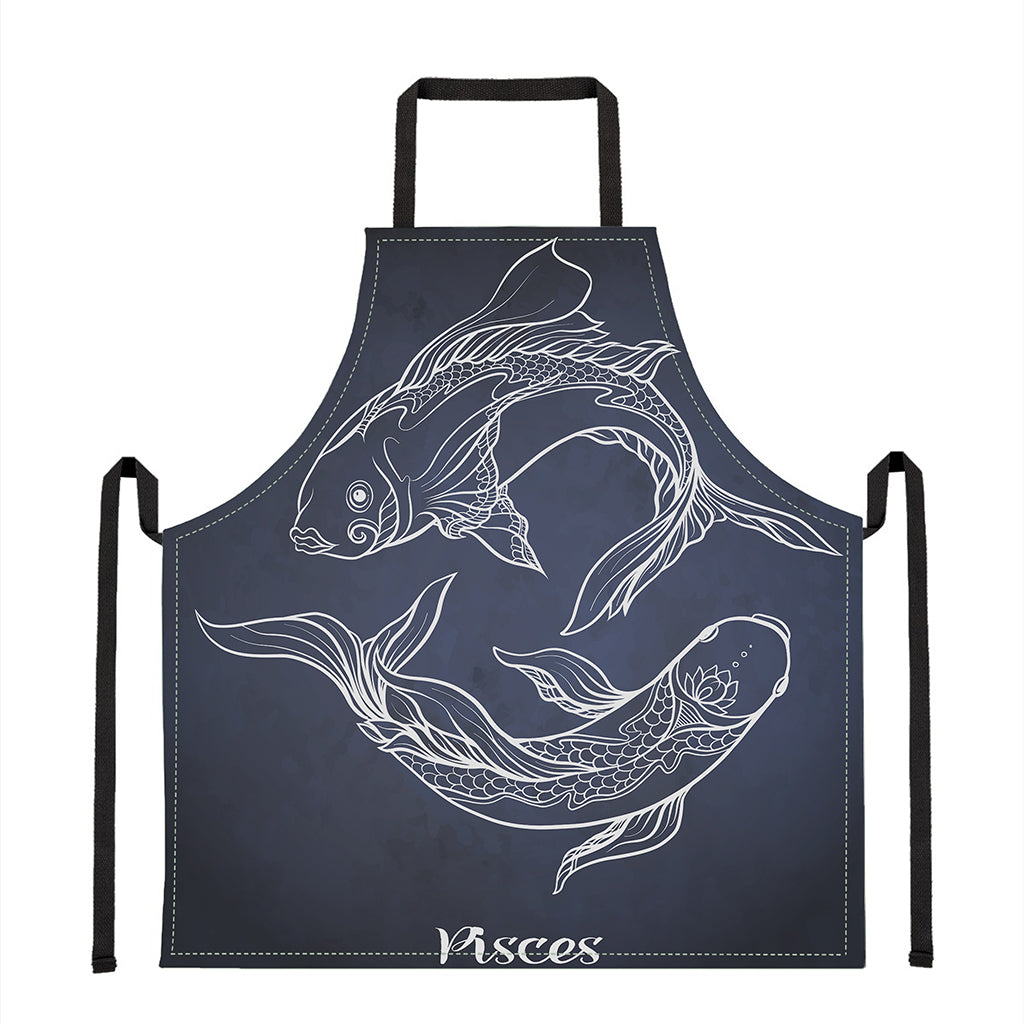 Astrology Pisces Sign Print Apron