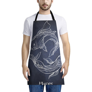 Astrology Pisces Sign Print Apron