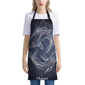 Astrology Pisces Sign Print Apron