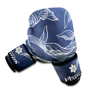 Astrology Pisces Sign Print Boxing Gloves