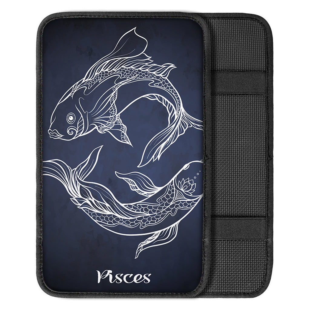 Astrology Pisces Sign Print Car Center Console Cover