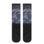 Astrology Pisces Sign Print Crew Socks