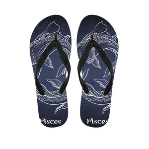 Astrology Pisces Sign Print Flip Flops